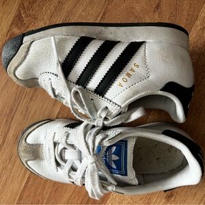 Adidas Kids Samba White and Black Sneakers
